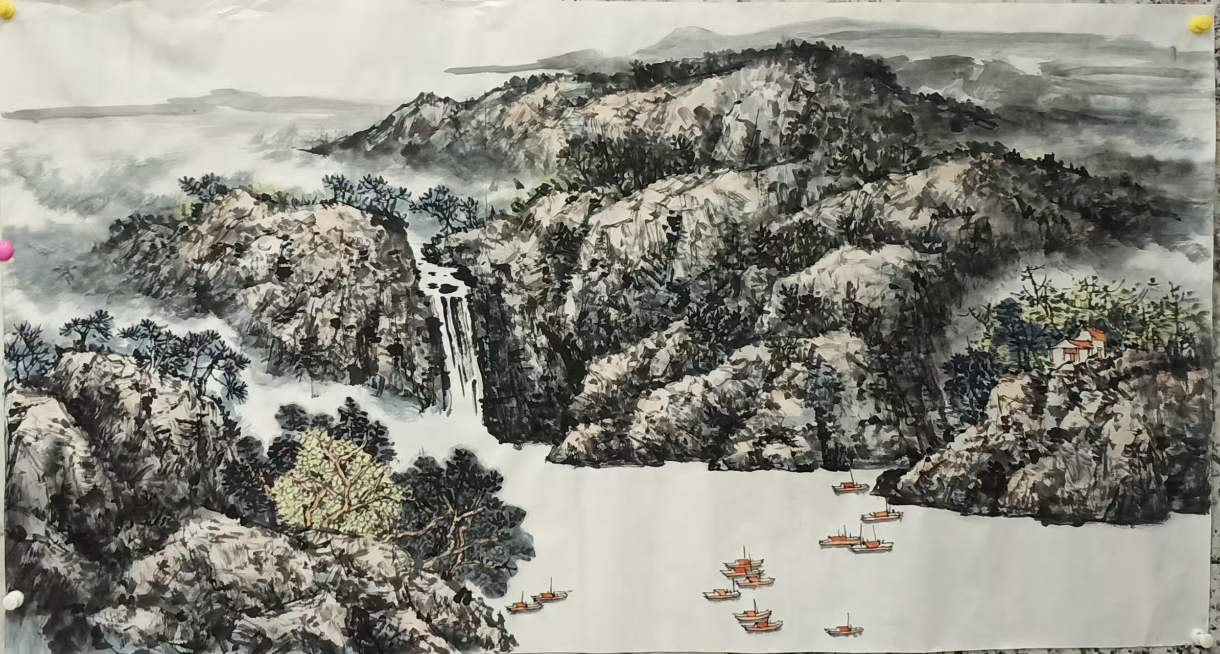 刘沙河国画作品