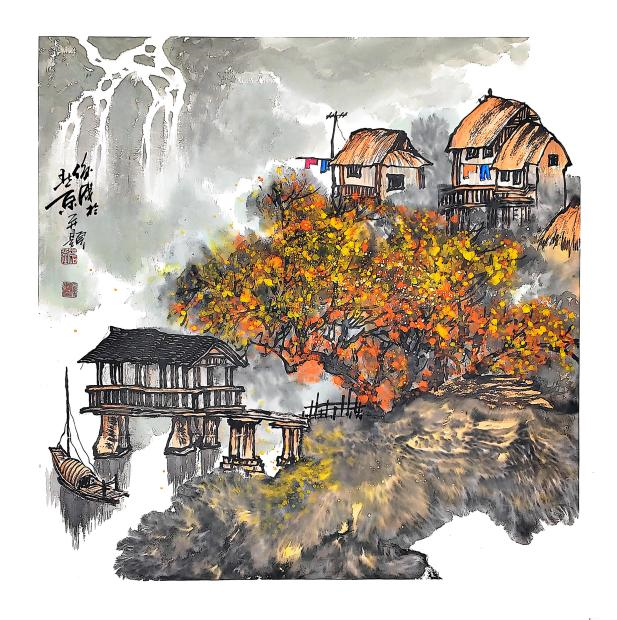 吕俊成国画作品